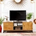 [Giải phóng mặt bằng] Đồ nội thất gỗ nguyên khối phong cách retro công nghiệp Hanniton tủ TV phòng khách cây du cũ B với con lăn - Buồng Buồng