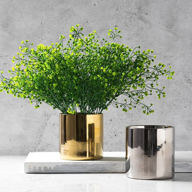 Artificial flowers Artificial flowers Flower arrangement accessories Green plants Artificial green plants Living room decoration green leaves