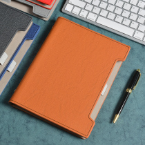 High-end business notes loose-leaf book a5 binder buckle shell removable replacement business office work plan meeting record book soft leather face book Simple College student postgraduate entrance examination notepad