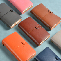Retro travel Handbooks Ben a6 Notebook Small Number of students Delicate Brief Joins Blank Diary handbooks Benzi girls portable carry-on small Ben Guys small mini pockets Soft leather notepad