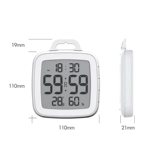 Современный водонепроницаемый термогигрометр, беззвучные часы