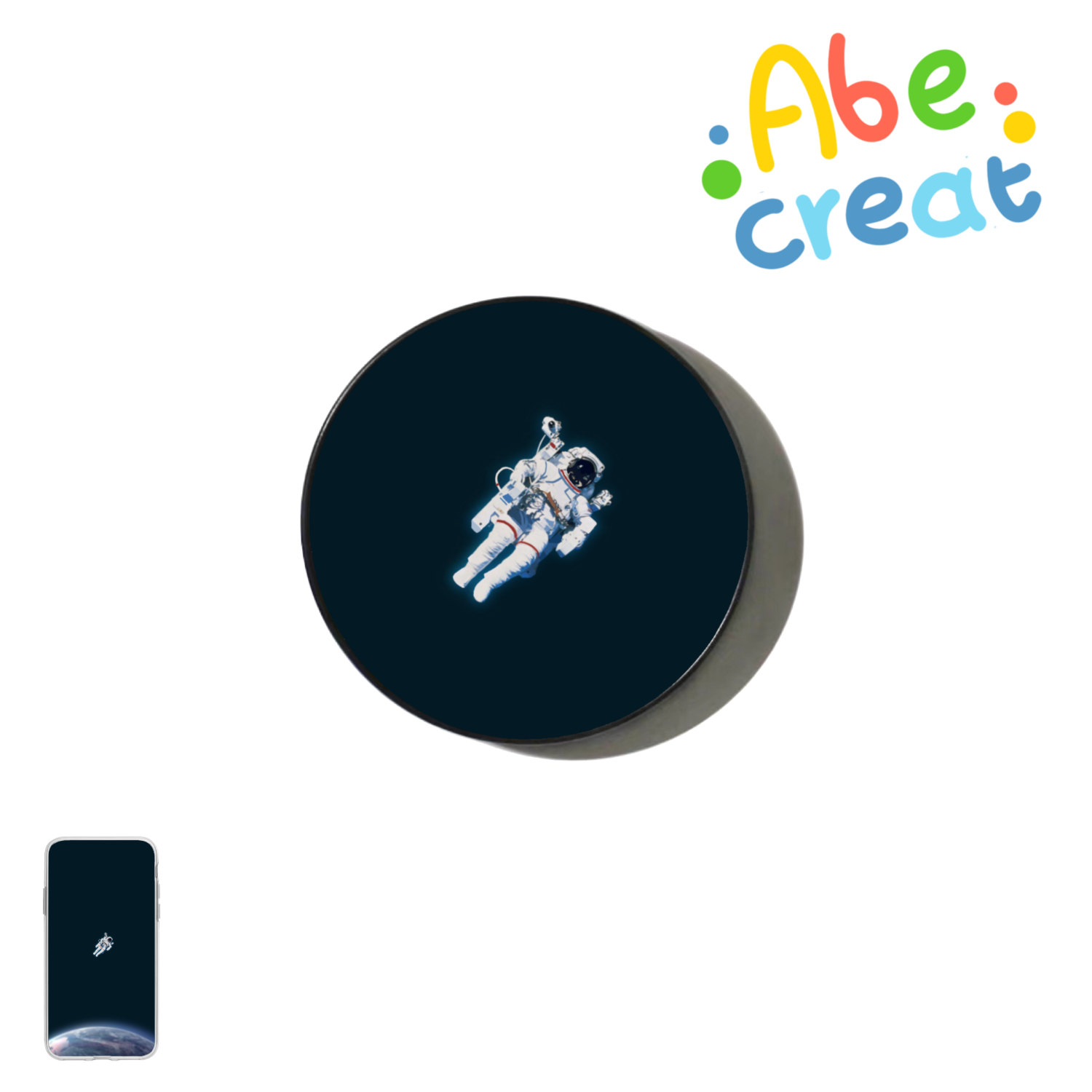 Astronaut No. 1 phone holder and phone case | Flying into space overlooking the earth without the key to the spacecraft