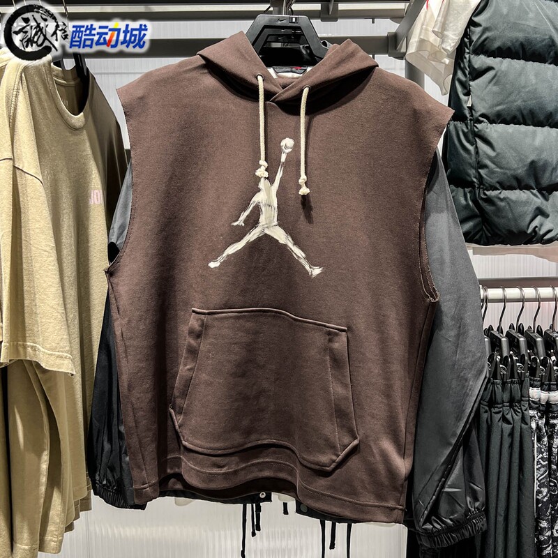 Nike Men's 2026 Autumn Sports Casual Breathable Sleeveless Hooded Sweatshirt Pullover Iq7265-220