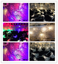 Star and moon shape wrought iron led Christmas lights flashing lights European style lights