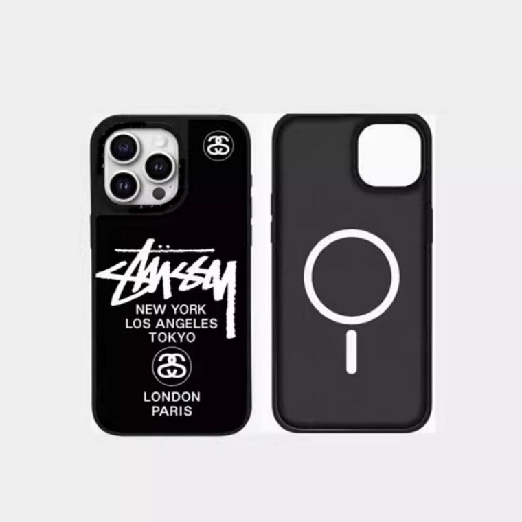 Trendy Fashionable Stussy Logo World Cities iPhone Stand iPhone Case for iPhone 17, 16, 15, 14 and 13 - view 10