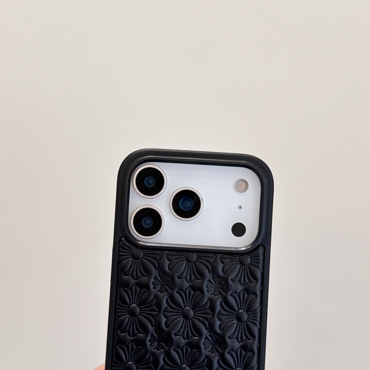 Embossed Floral Textured Shockproof iPhone Case