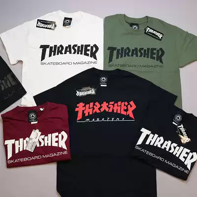 Thrasher basic letter logo short sleeve T-shirt SKATE MAG TEE SKATE magazine spot men
