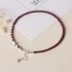 Tourmaline Garnet Anklet 3 mm Phụ kiện Tất cả 925 Bạc Oh Summer Essentials những mẫu lắc chân đẹp nhất Vòng chân