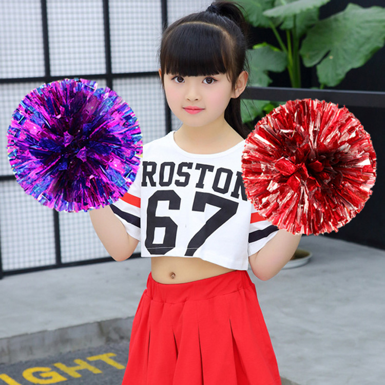 Cheerleading Flower Ball Primary School Children's Dance Team Performance Hand Flower Kindergarten Medium and Large Double Head Shake La Flower