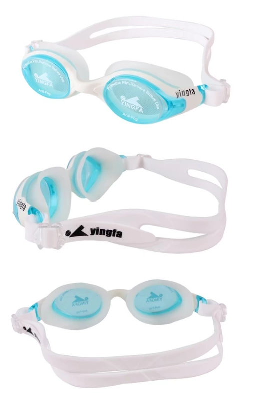 Kính bơi giải trí cho tóc nam Anh và phụ nữ silicon khung lớn chống sương mù một kính HD thoải mái Y686AF - Goggles