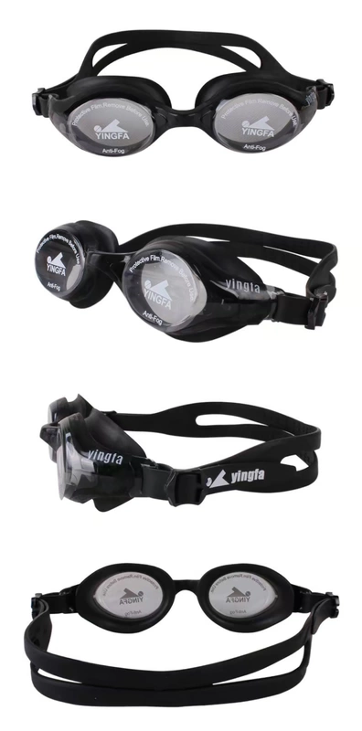 Kính bơi giải trí cho tóc nam Anh và phụ nữ silicon khung lớn chống sương mù một kính HD thoải mái Y686AF - Goggles