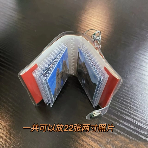 Маленький фотоальбом для влюбленных, маленькая система хранения, брелок, делается под заказ, подарок на день рождения, 1 дюймов