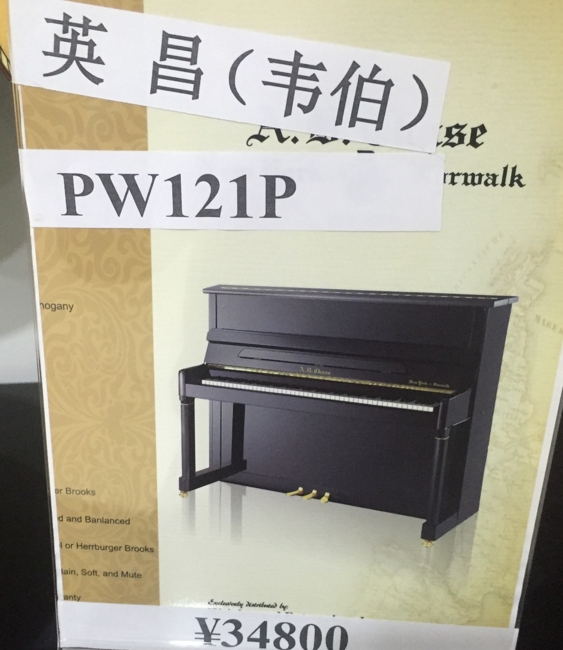 Qing Yun YOUNG CHANG / Yingchang đàn piano cao cấp hiệu quả PW121P cdp s100