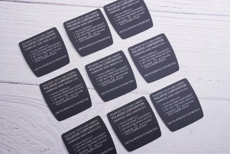 Polaroid Sx70/Sonar/680/690/Alpha/670X Camera Back Sticker Viewfinder