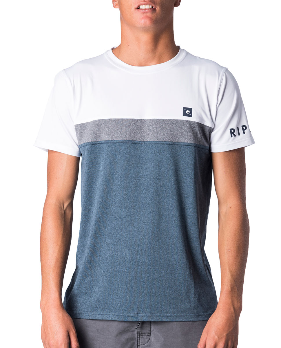 RIPCURL Surfing sunscreen Short sleeves Underline Panel SS UV Tee Rash Vest