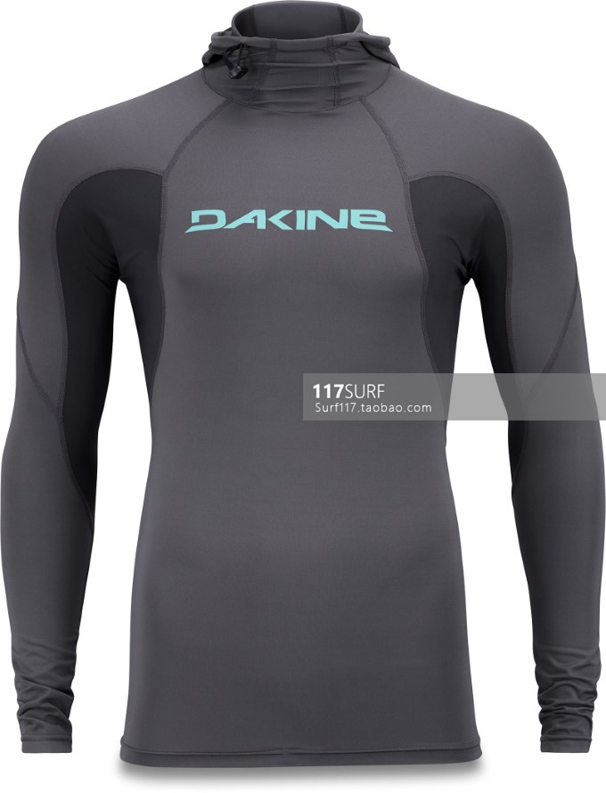 DAKINE Surf Sunscreen Hood JJF with DK HOODED LONG SLEEVE RASHGUARD