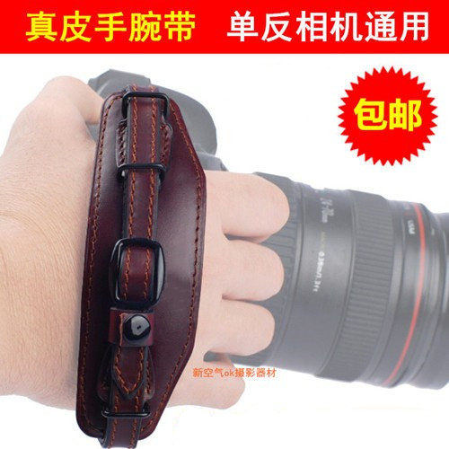 Single-eye camera wrist protector suitable for Canon Nikon Sony Penn's camera wrist real cow leather camera wrists