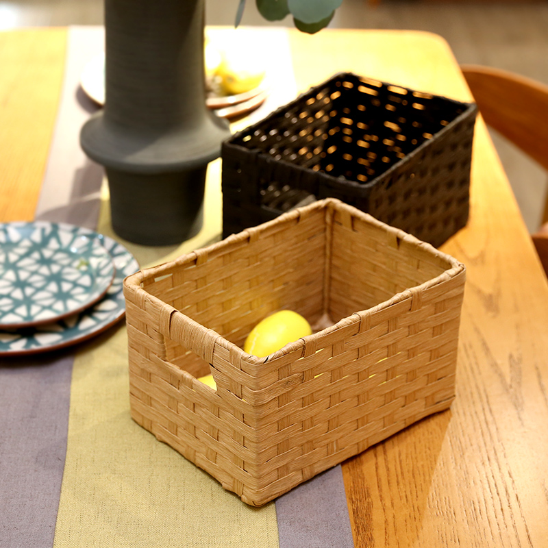 Nordic minimalist paper vines Woven Containing Basket with snacks containing box Cosmetic Containing Finishing Basket