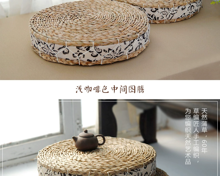 miễn phí vận chuyển rơm mây futon đệm dày xốp đệm thờ Phật cửa sổ thiền đệm và tatami mat - Ghế đệm / đệm Sofa thảm lót ghế sofa