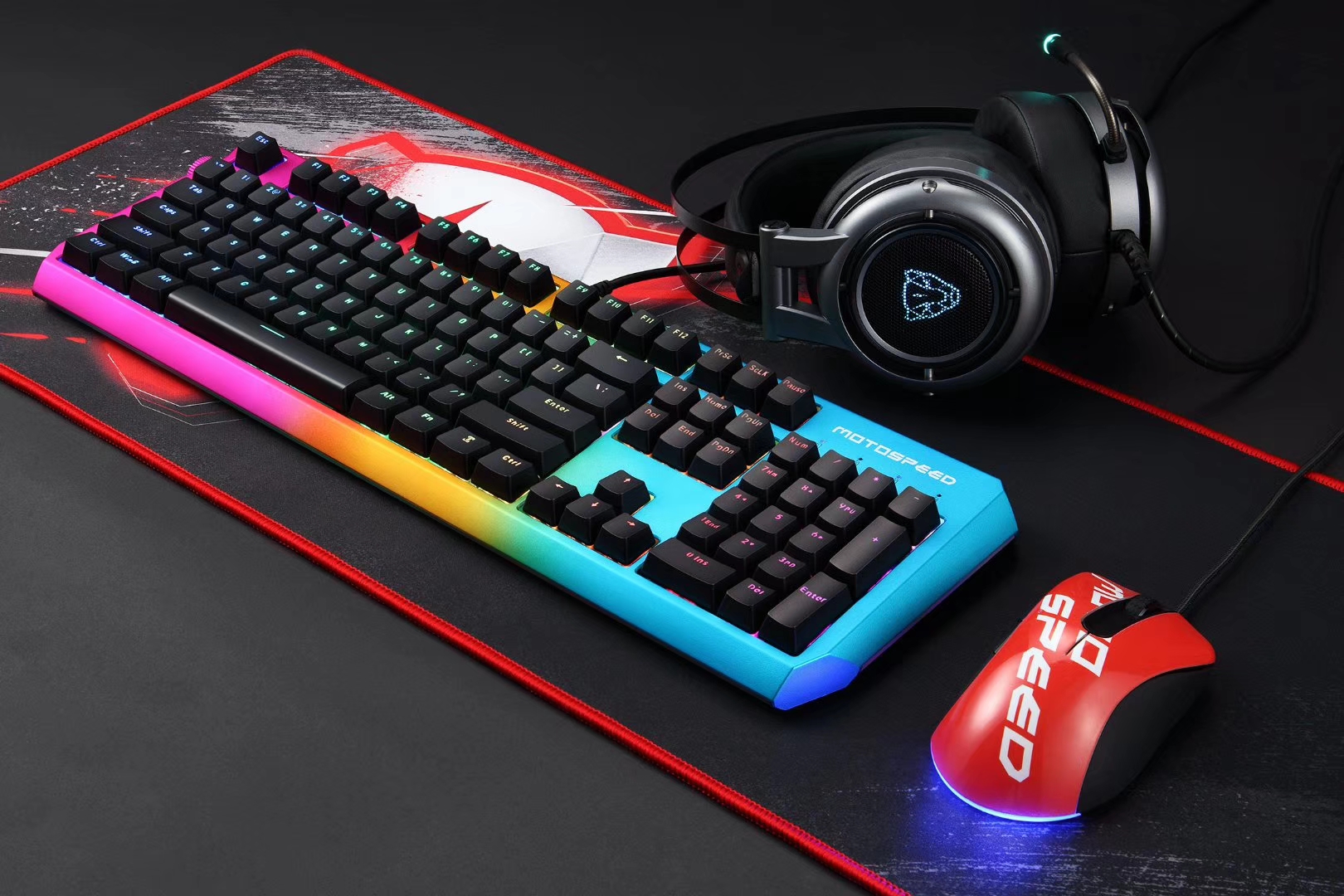 MOTOSPEED Mobao CK80 mechanical keyboard game dedicated to eating chicken electric competition computer office wired Internet cafe RGB