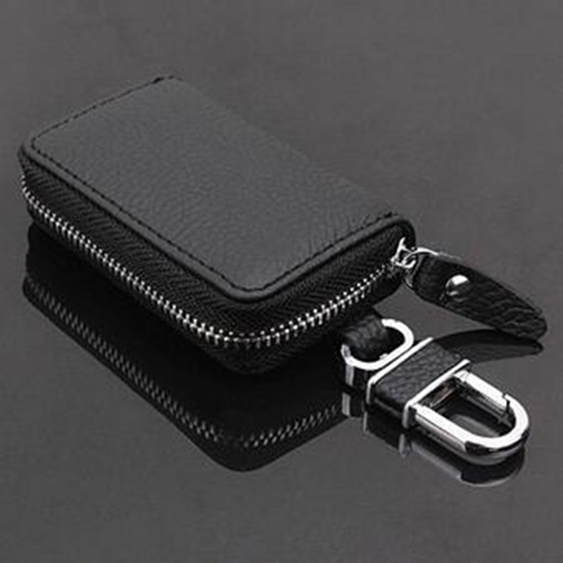 Litchi zipper bag car key bag universal personalized custom remote control protective cover for men and women