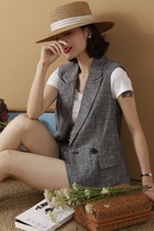 Event specials Handsome true stylish and capable 2020 Spring and summer~ Linen horse clip short K suit