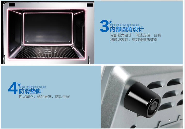 giá lò nướng bánh mì Haier / Haier MZW-2080EGCZ Lò vi sóng Hàn Quốc Thiết kế cửa kéo xuống lò vi sóng samsung ms23k3513as 23l 800w
