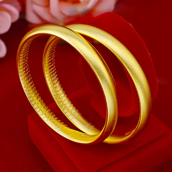 Настоящий вьетнамский песок золото древний метод 18K золотой браслет Наследие Сердца Шатра как неизгладимый подарок украшение для мамы