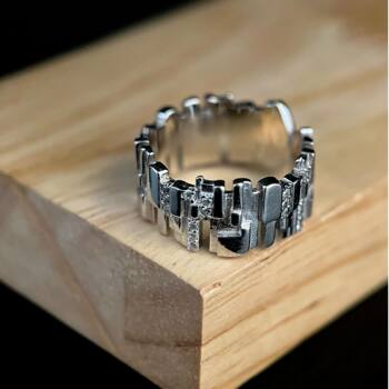 925 silver ring l030 personalized elegant style ring silver ring retro simple opening adjustable