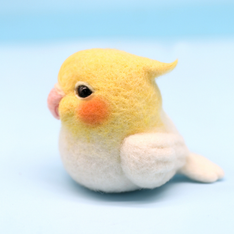 Wool Felt Poke Fun Pure Handmade Gift DIY Little Sun Long Johns Kick Parrot Xuanfeng Blue Glitter Pet Material