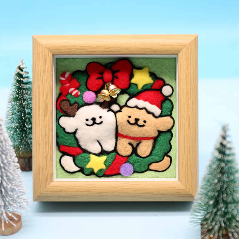 Wool Felt DIY Craft Line Drawing Dog Capybara Material Kit Ornament Doll Felt Gift