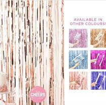 Holiday background day Shopping mall birthday wedding room party decoration activities Rain curtain background wall photo