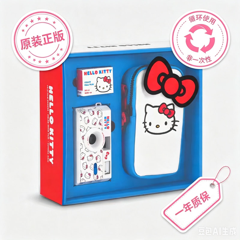 [Birthday Gift] Hello Kitty Officially Licensed 35mm Film Camera Gift Set Recommended