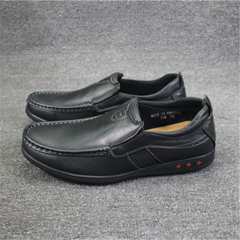 Pick up Leaky Bull Stock Men's Anti Wear and Wear Outdoor Casual Shoes Foreign Trade Original Single Head Layer Cow Leather Low Help Business Men's Shoes