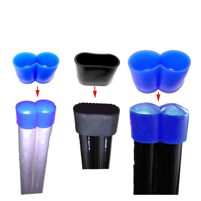 Double-tube chair foot pad rubber stool foot cover conjoined mute non-slip leg pad leg cover thickened wooden floor protective cover