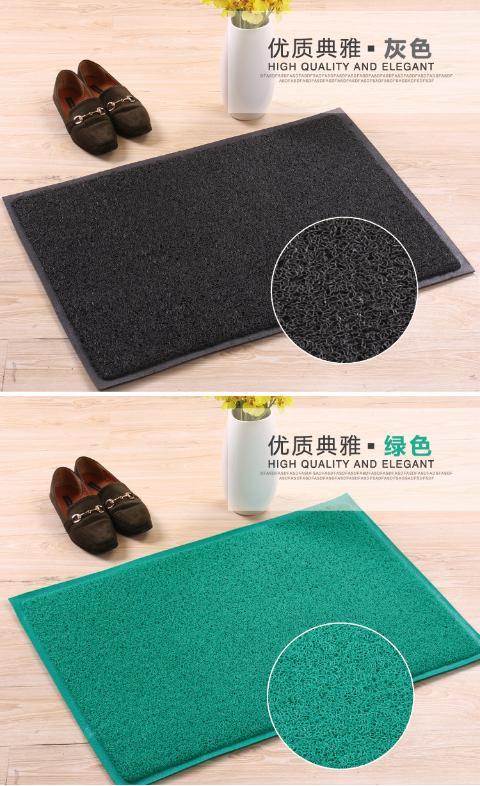Truy cập vào cửa nhà an toàn thảm sàn mat thảm gia đình bụi nhựa vòng dây trượt thảm tùy chỉnh màu vàng - Thảm sàn thảm bếp 3d