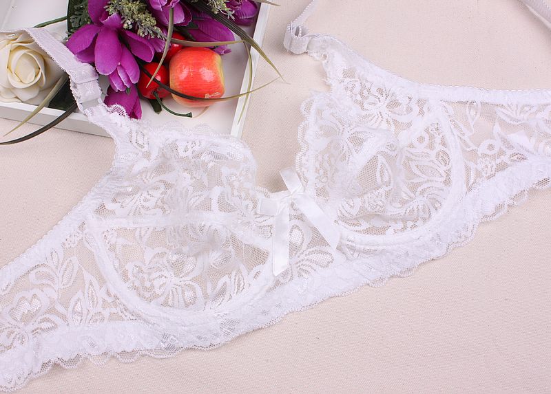 Xia Da mã siêu mỏng sexy ren trong suốt thu thập vòng thép ladies bra mà không cần miếng bọt biển ngực lớn đồ lót nhỏ áo ngực