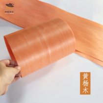 Natural dyed fluorescent orange and yellow wood fur woodworking facade hand solid wooden fur