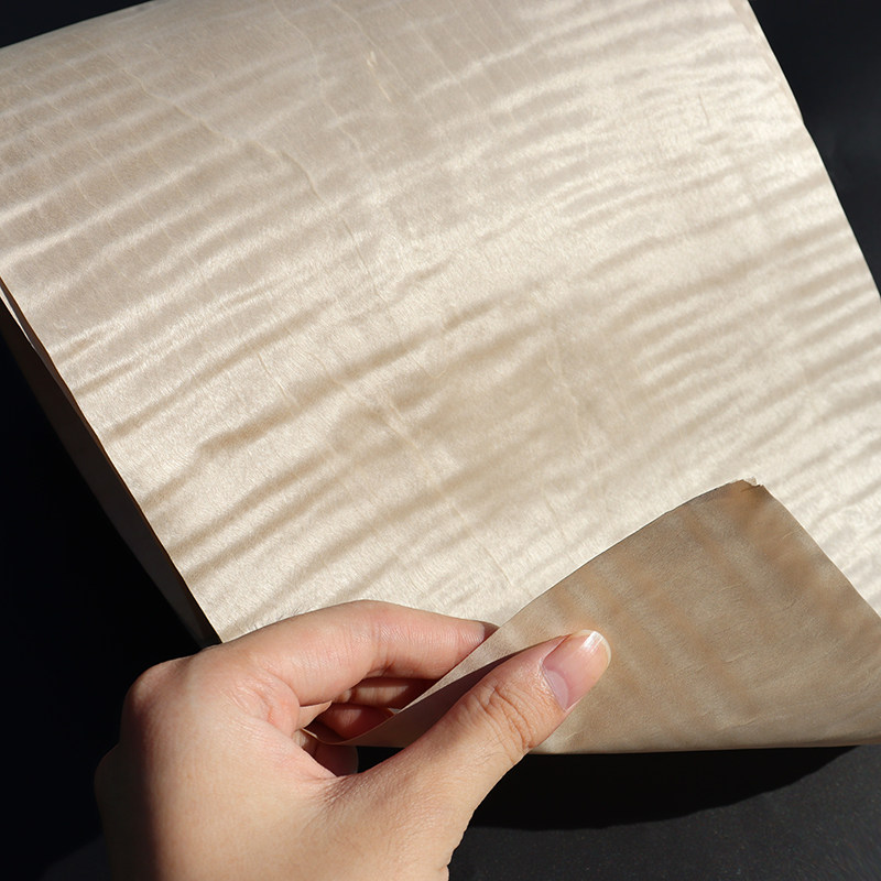 champagne maple pattern with shadow without shadow veneer