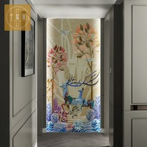 Building Materials Modern New Chinese TV Mosaic Background Wall Tiles Cut Elk Jigsaw Puzzle Collared murals Xuanguan
