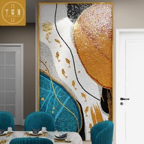 Nine fish minimalist light lavish glass mosaic background wall mosaic Cut Puzzle Parquet Parquet Decoration Mural Painting