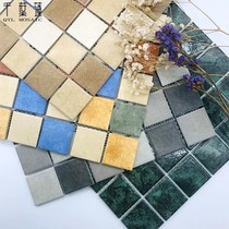 Tile Mosaic Wall Brick Green Non-slip Balcony Ceramic Inkjet Antique Brick Kitchen Toilet Outdoor floor tiles