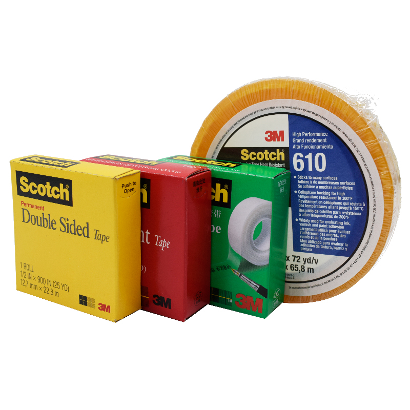 3M Scotch 100 grid ink test PVC glue 810# Wrong title tape 600# 610# 665#