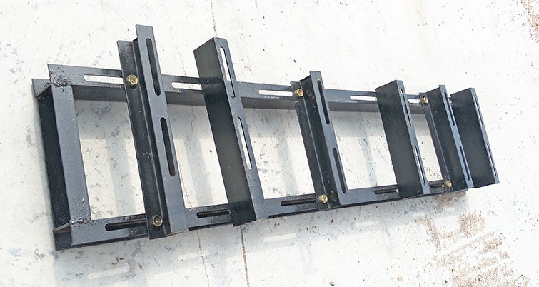 Channel steel iron bar 33cm diesel gasoline motor spray spraying plunger water pump stretcher foot iron frame thickened