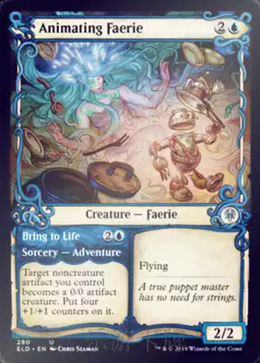 (Leyou Card) Magic Fengyun Club Ai Zhuo Kingship English different paintings Different paintings Flash to give birth to fairy spirits