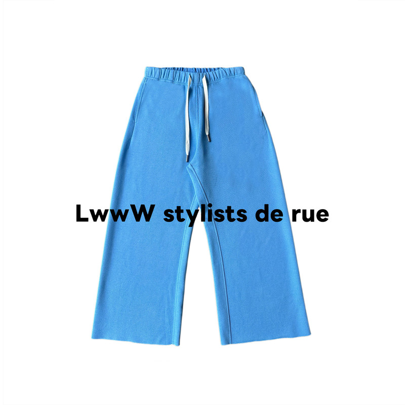 Lwww "Lan Yueyue" Elastic Waist Spring and Summer Nine-Point Curved Hem Casual Pants Lwww "Lan Yueyue" Elastic Waist Spring and Summer Nine-Point Curved Hem Casual Pants