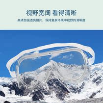 Comfortable and safe work transparent glasses wind-proof sand-proof UV-proof goggles riding ventilation holes and wearing myopia glasses