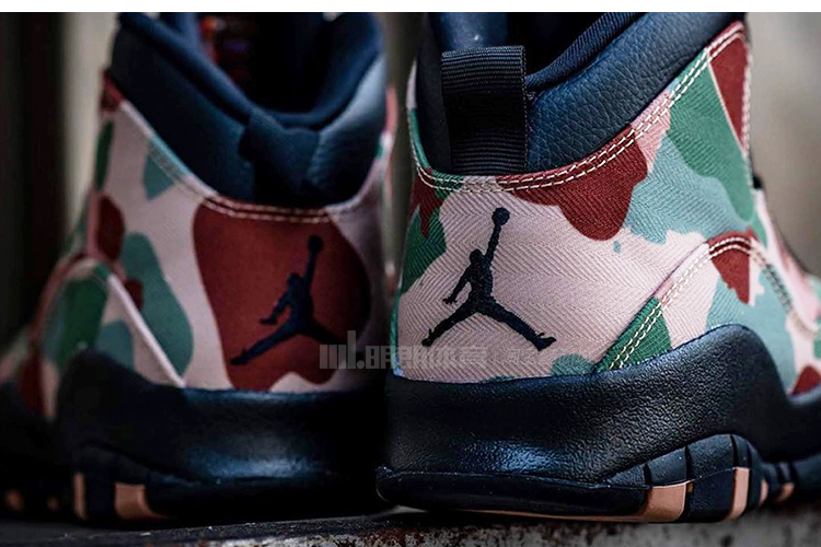 AIR JORDAN 10 Giày bóng rổ ngụy trang AJ10 Orlando màu đen và trắng xanh năm 310805-108-200 - Giày bóng rổ giày thể thao nam