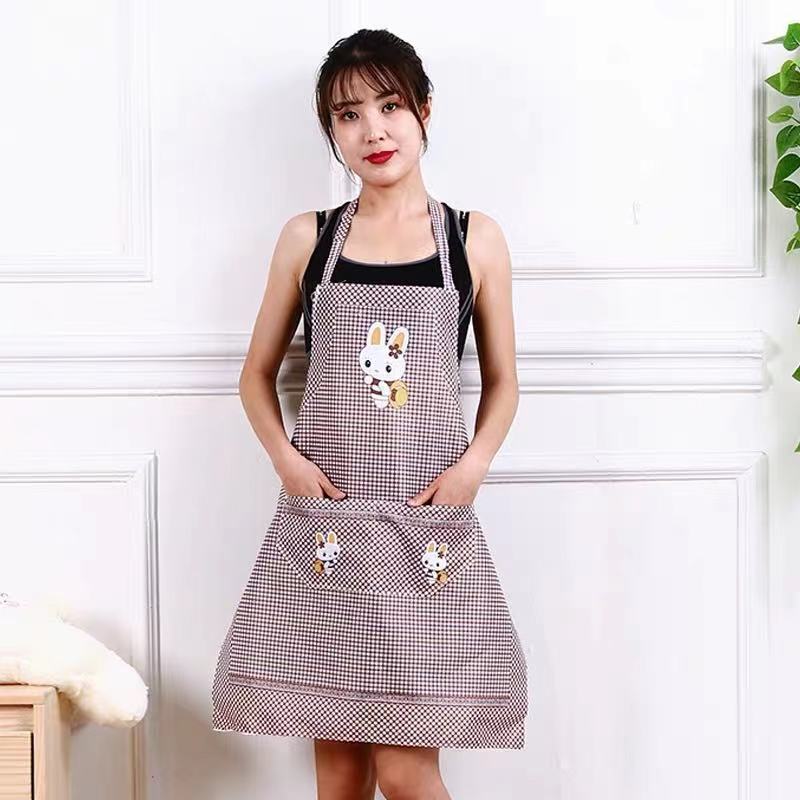 Kitchen apron waterproof fashionable sleeveless work clothes anti-mold adult oil resistant gift