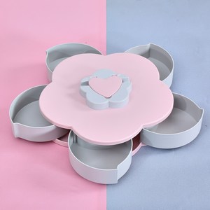 欧式创意多功能旋转糖果盒零食盒